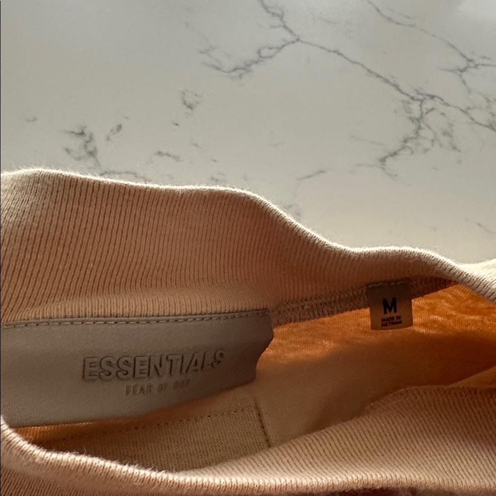 Fear of God Essentials Tan Short Sleeve Tee - Picture 3 of 4